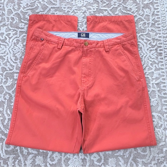 Cutter & Buck Men’s Flat Front Chino - Picture 3 of 9